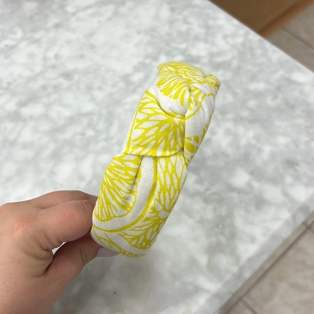 NEW Victoria Dunn Lemon Print Headband